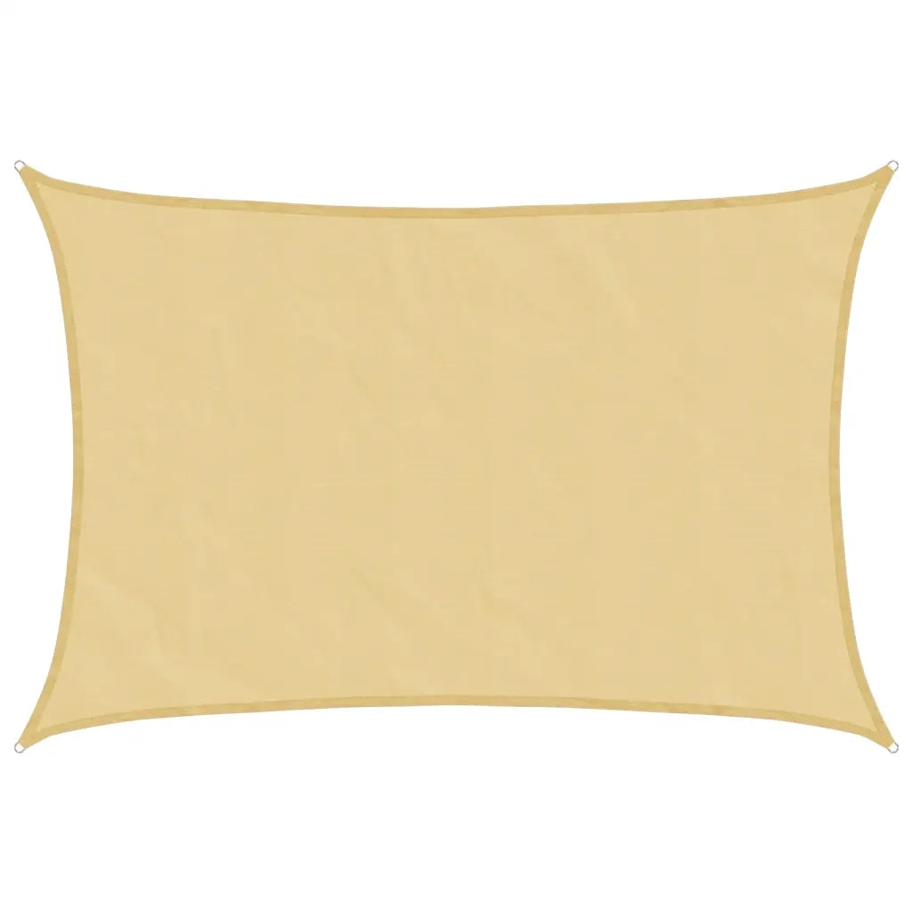 Vela Parasole | Telo Ombra | Vela da ombra Sabbia 3,5x2,5 m 100% Poliestere Oxford