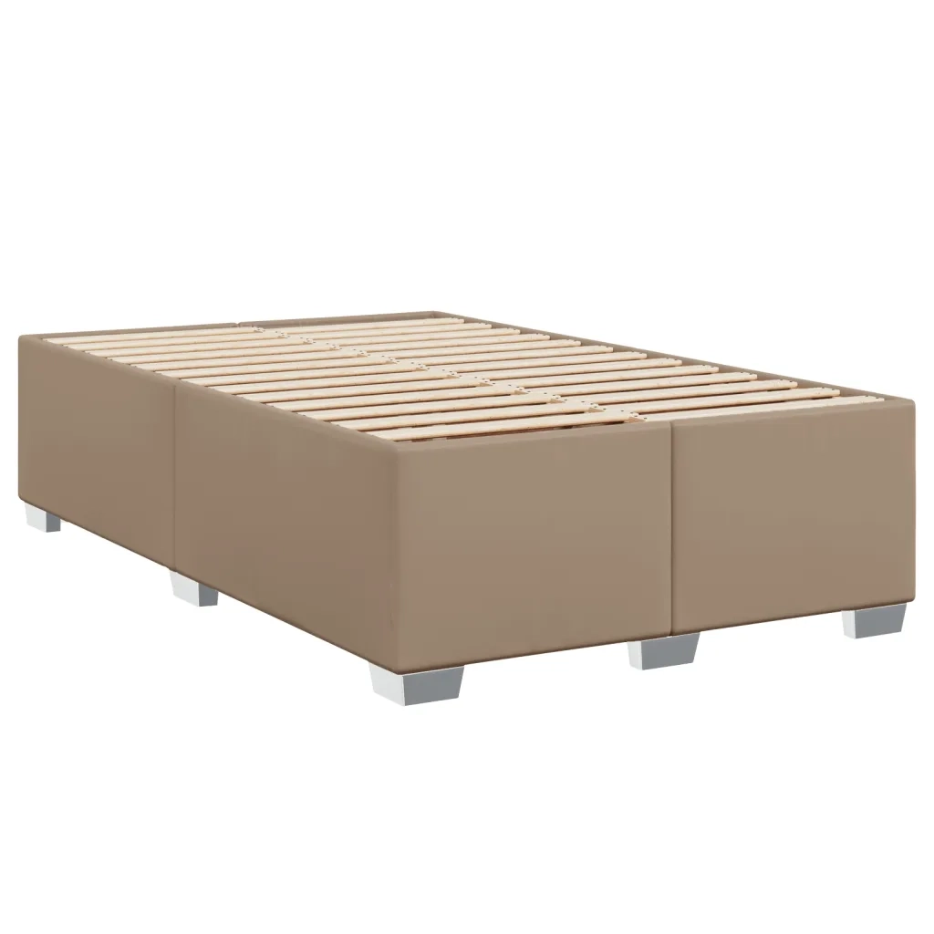 Giroletto a Molle con Materasso Cappuccino 120x200cm Similpelle