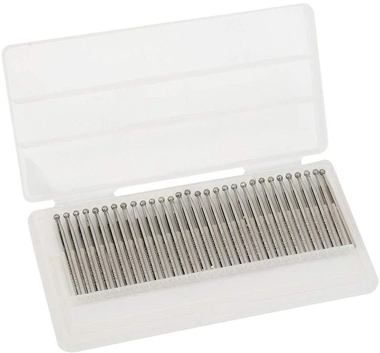 Testa Fissa a 30 stadi - Sfere di Smerilatura a Diamante - Ideali per Dettagli Fini - Boccia a 3mm - Per Incisione con Power Tool - 30 stadi di Regolazione