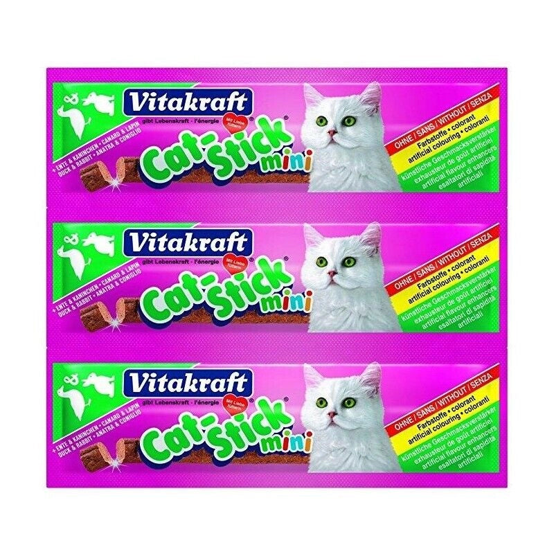 CAT STICK MINI SNACK GATTO 3 X 18 GR ANATRA E CONIGLIO