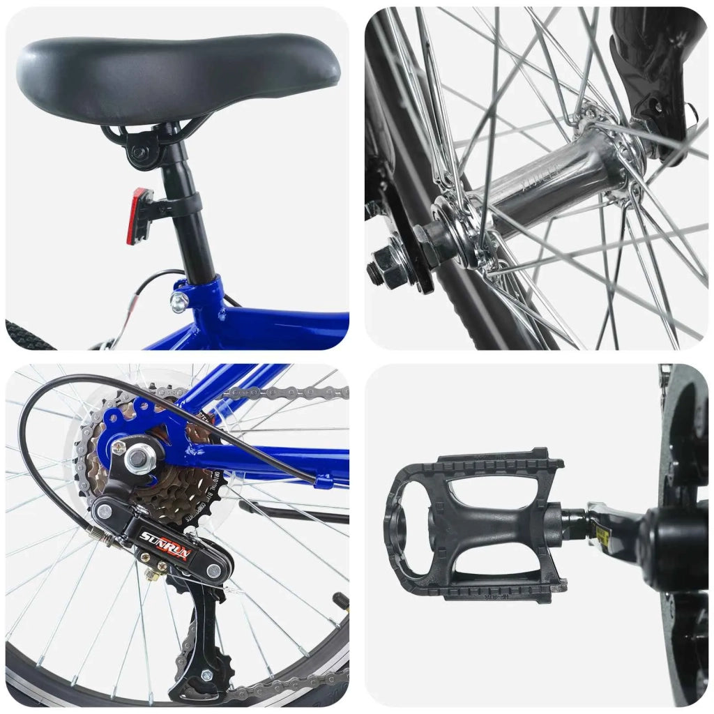 Bicicletta per Bambini 24 Pollici 6-Speed per 8-12 anni