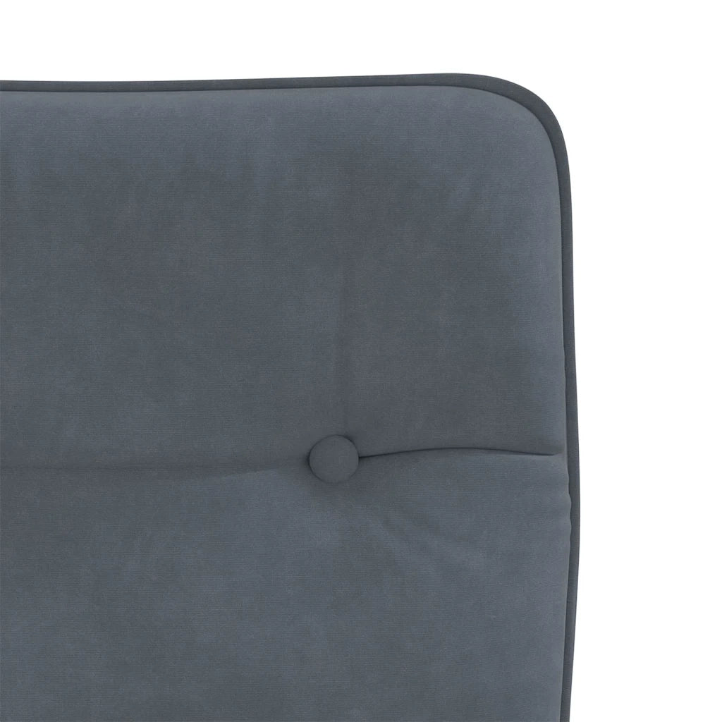 Sedie da Pranzo 2 pz Grigio Scuro in Velluto 4101310