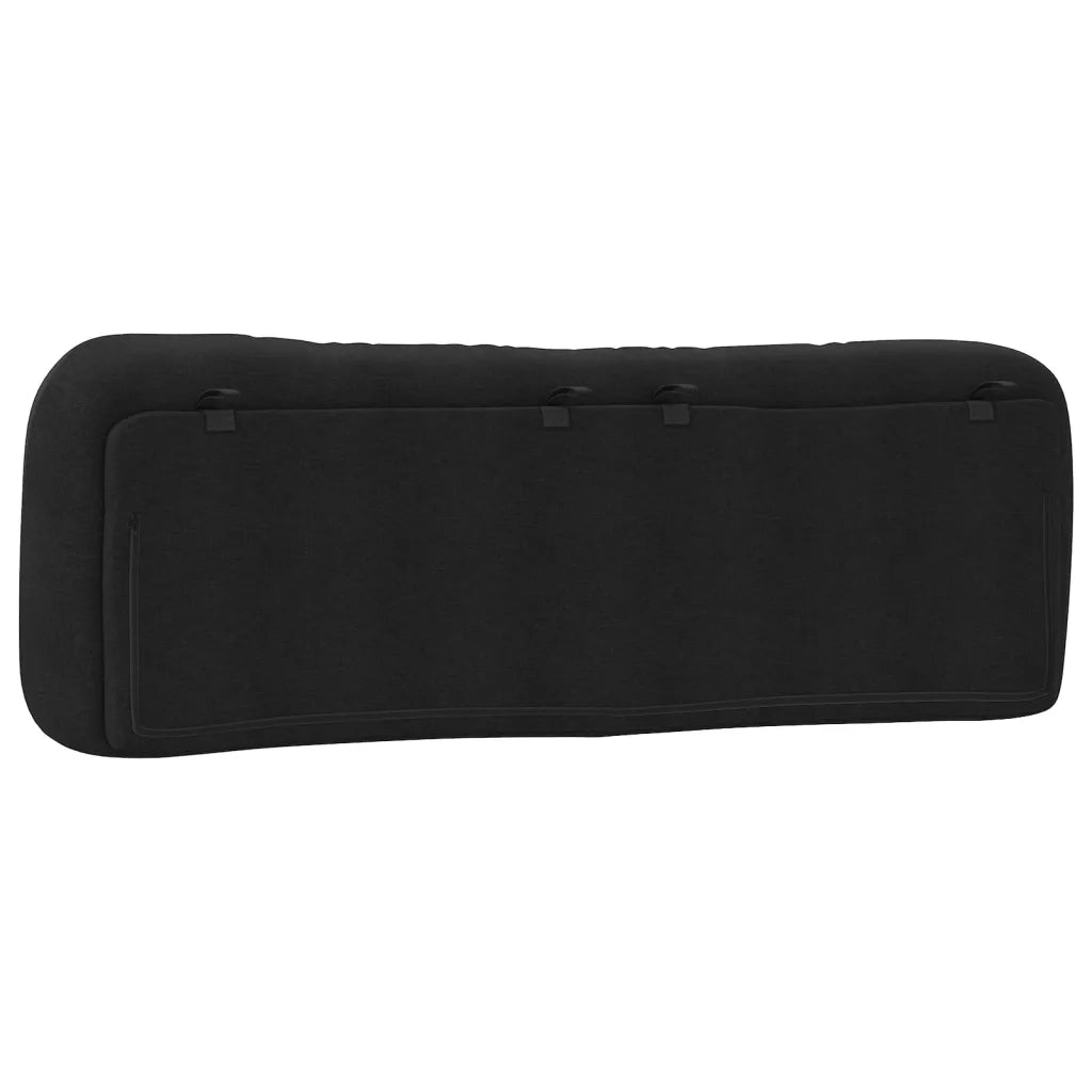 Cuscino Testiera Hvar Nero 160 cm in Tessuto CFW8366856