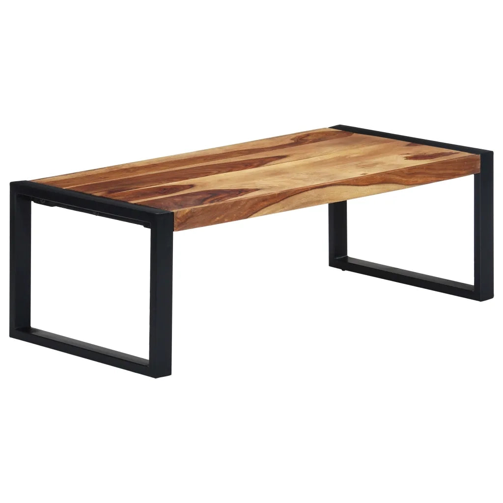 Tavolino da CaffÃ¨ 110x60x40 cm in Massello di Sheesham cod mxl 26795