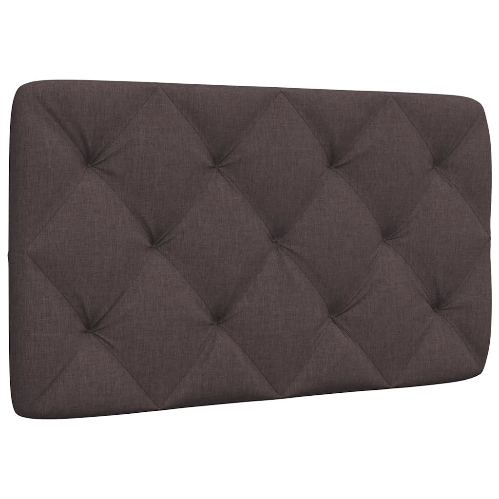 Cuscino Testiera Marrone Scuro 90 cm in Tessuto
