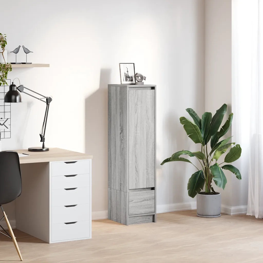 Credenza Grigio Sonoma 29,5x34x119,5 cm in Legno Multistrato 861657