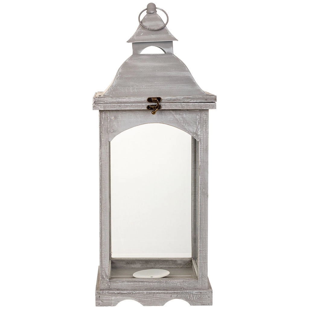 Lanterna in legno 23x23x58,5h cm