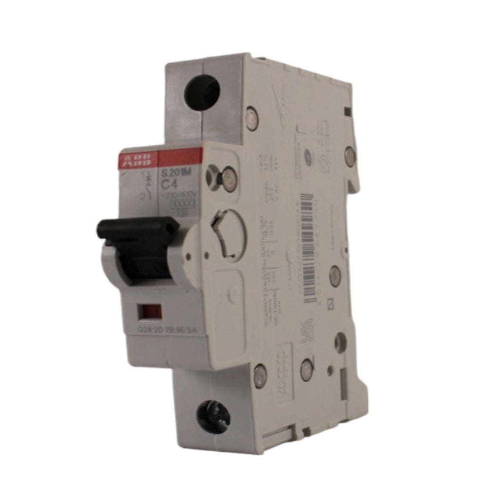 Interruttore magnetotermico 1 polo 1 modulo 4A 10KA curva C ABB