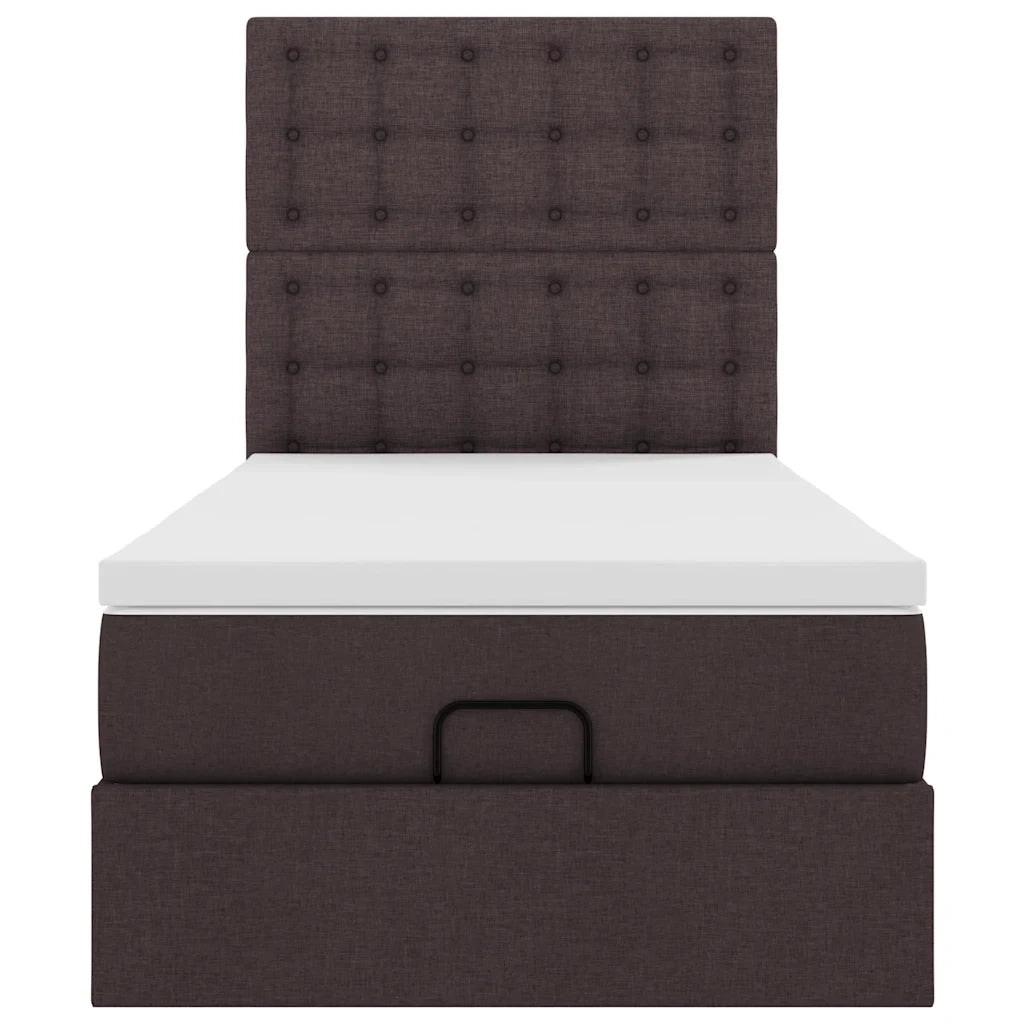 Struttura Letto Pouf con Materasso 80x200 cm in Tessuto