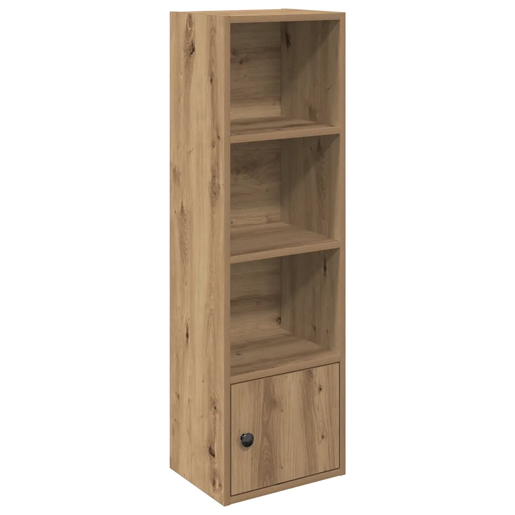 Libreria-Scaffale per Libri-Mobile di Stoccaggio Rovere Artigianale 31x24x102 cm in Legno Multistrato