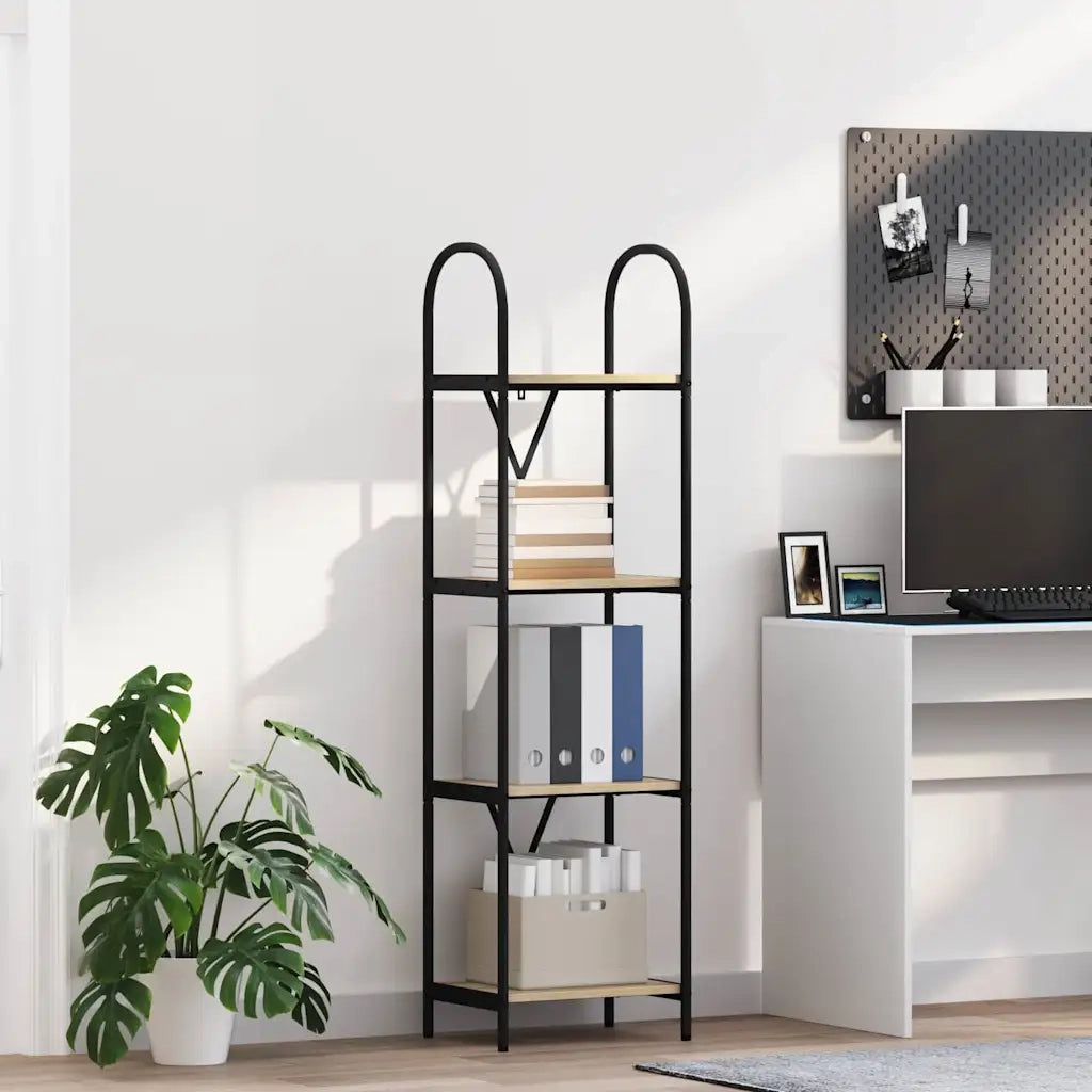 Libreria-Scaffale per Libri-Mobile di Stoccaggio Rovere Sonoma 40 x 30 x 146 cm Legno multistrato 102305