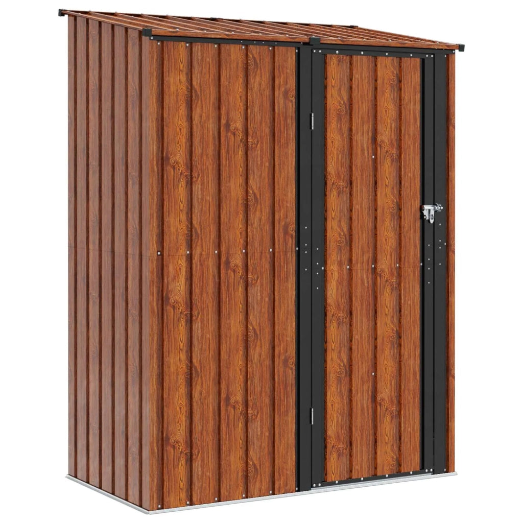 Casette da giardino Marrone 153,5 x 86 x 200 cm Metallo 42011300