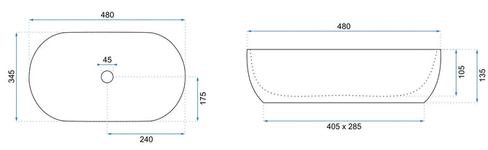 Lavabo Da Appoggio Rea Amelia Marmo Shiny