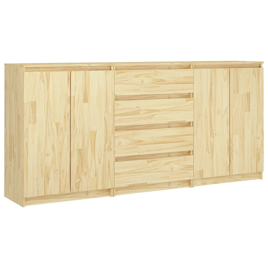 Credenze 3 pz in Legno Massello di Pino 3094812