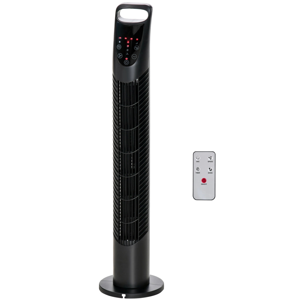 Ventilatore a Colonna Oscillante con Telecomando ¨C zephmum ¨C Nero 40W 18x78.5 cm