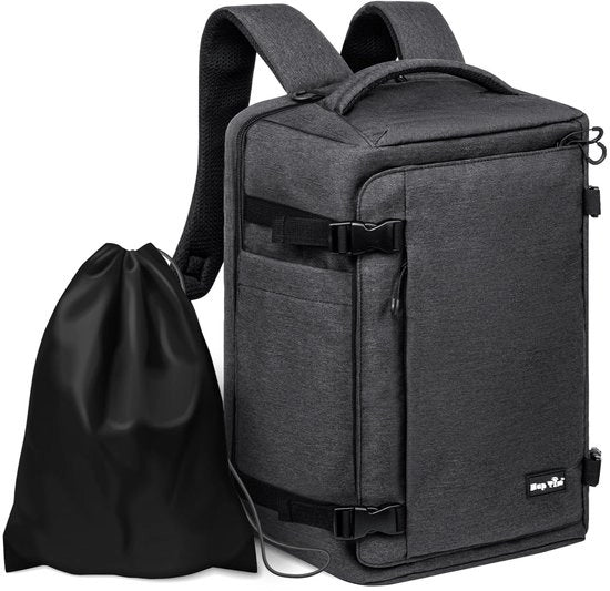 Zak da viaggio 40 litri - Borsa impermeabile per laptop - Bagaglio a mano - Borsa da giorno - Borsa da viaggio uomo - Tessuto a mesh respirante - Maniglie rinforzate - Borsa da viaggio