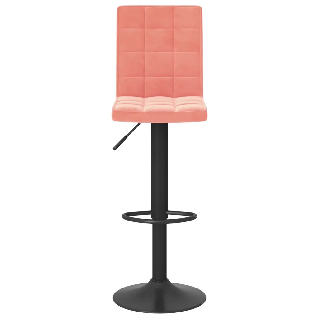 Sgabello da bar in Velluto rosa 335757