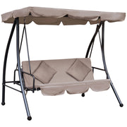 Letto a dondolo Hollywood con funzione letto ¨C zephmum ¨C Marrone 200x125x170 cm