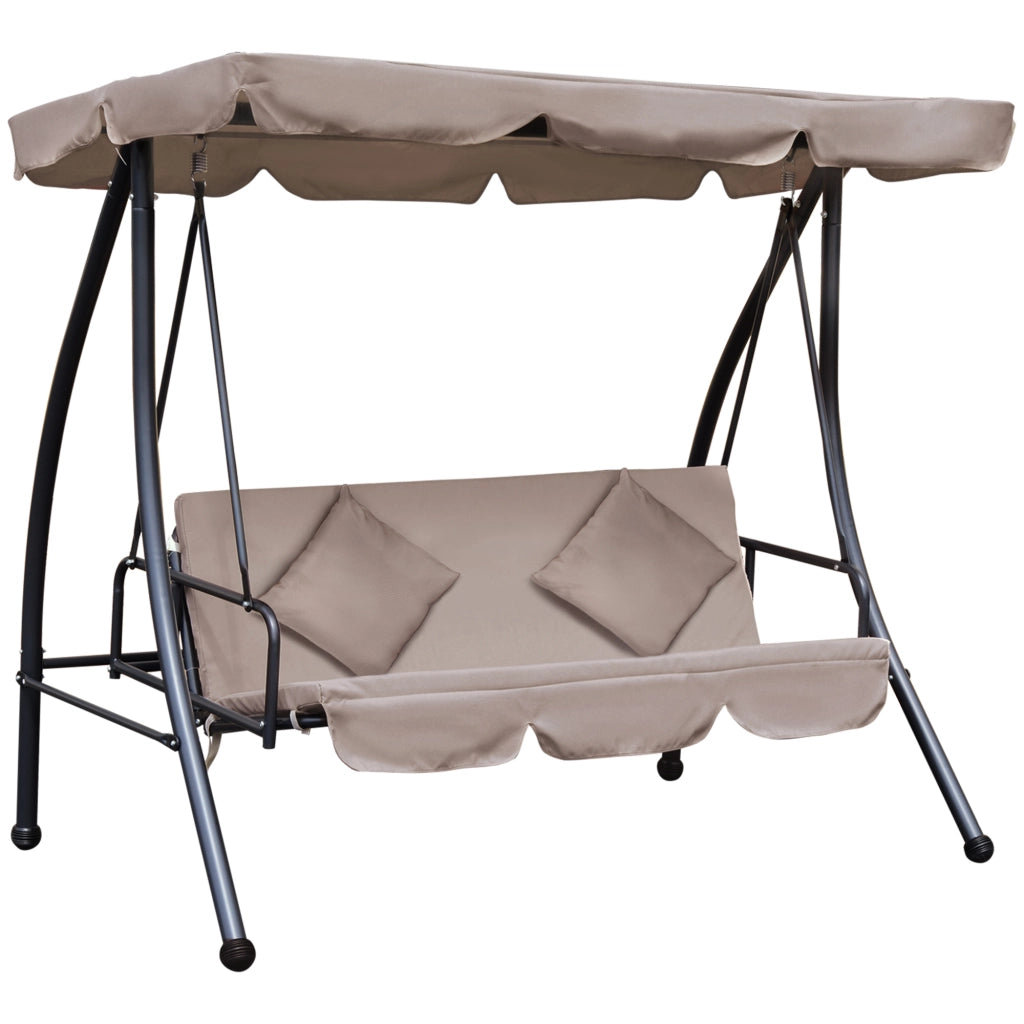 Letto a dondolo Hollywood con funzione letto ¨C zephmum ¨C Marrone 200x125x170 cm