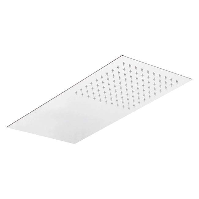 SOFFIONE 1 GETTO RETTANGOLARE ULTRA PIATTO ACCIAIO INOX- mm 500x250x3- MARIA- pezzi 1