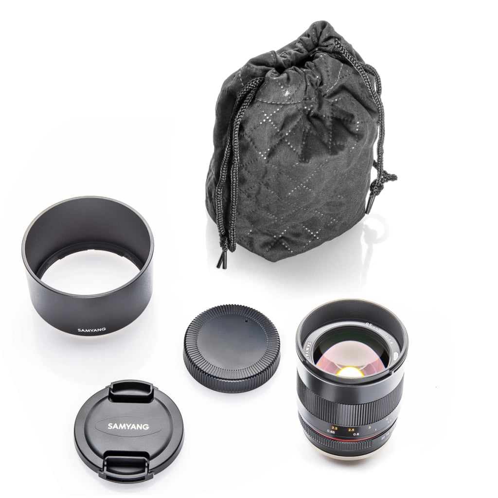 MF 85mm F1.8 ED UMC CS Sony E - obiettivo manuale con lunghezza focale fissa di 85mm per fotocamere mirrorless APS-C con innesto Sony E, filettatura del filtro da 62mm