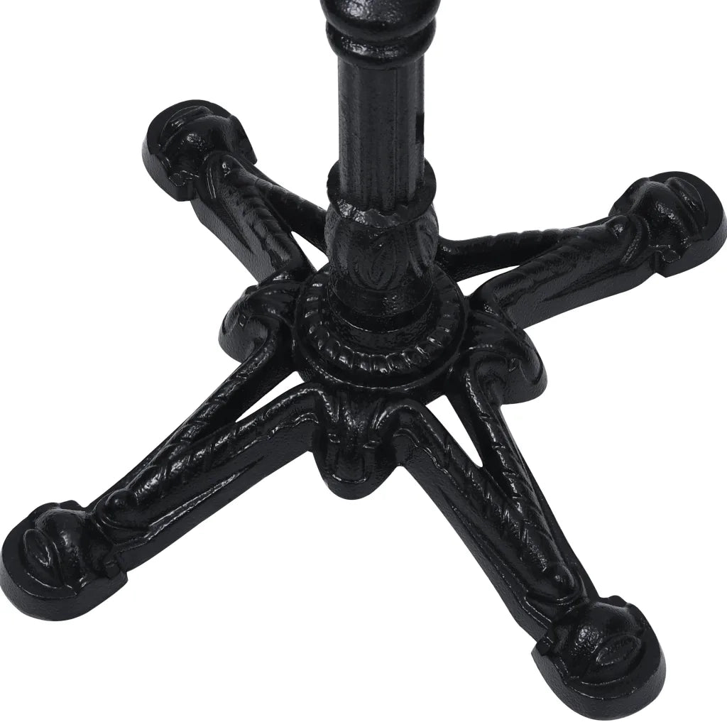 Gamba per Tavolino da Bistrò Nero 52x52x108 cm in Ghisa 325434