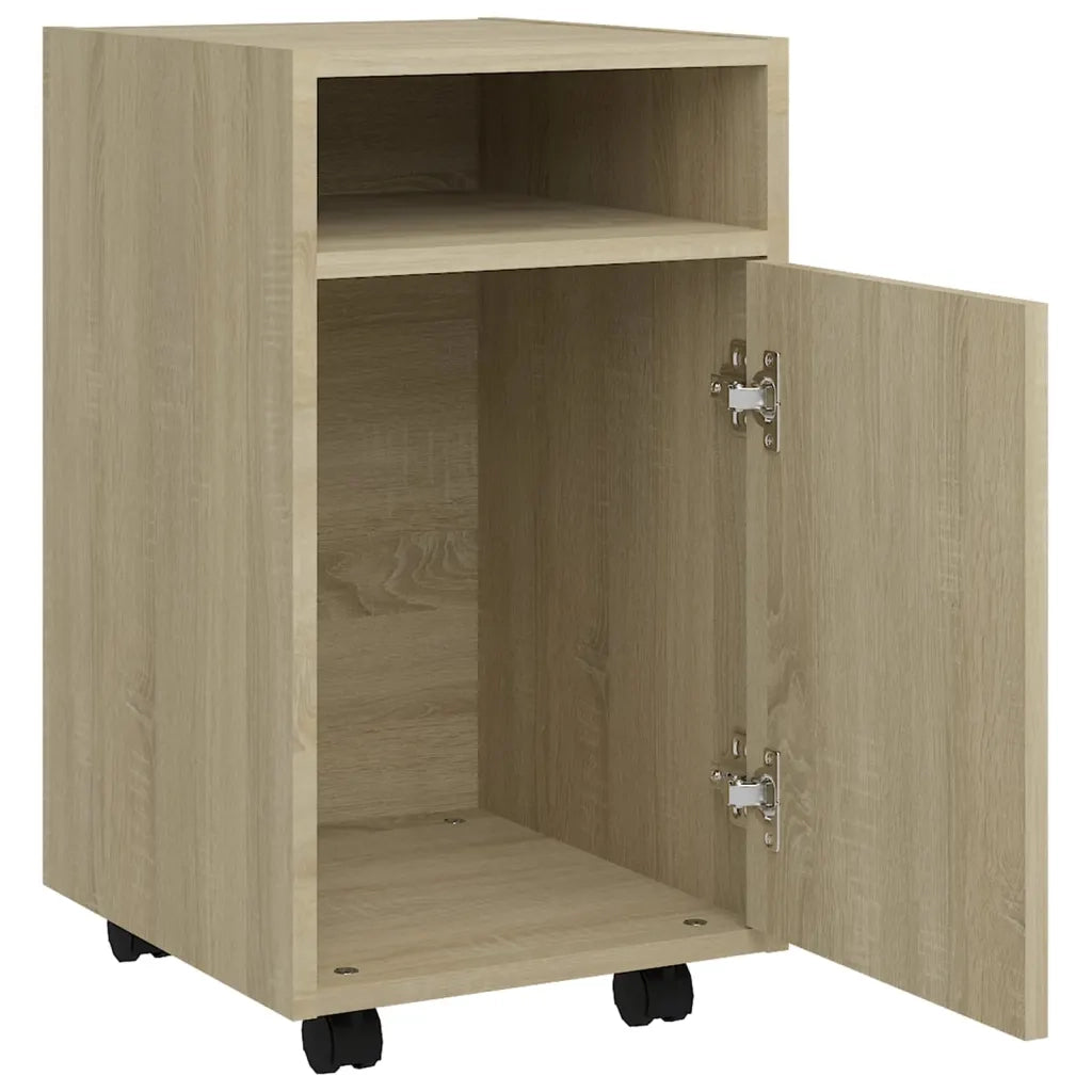 Credenza con Ruote-Buffet-Armadio da cucina Rovere Sonoma 33x38x60 cm Legno Multistrato