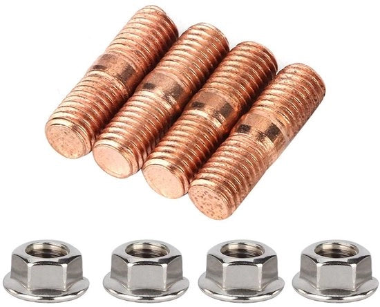 Set di Viti a Turbo Alta Resistenza - Vite M10x1.50 - Set di Bulloni da 4 - Resistente alla Corrosione - Acciaio Sottoposto a Trattamento di Galvanizzazione per Durabilità - Facile da Installare - Turbo Bout