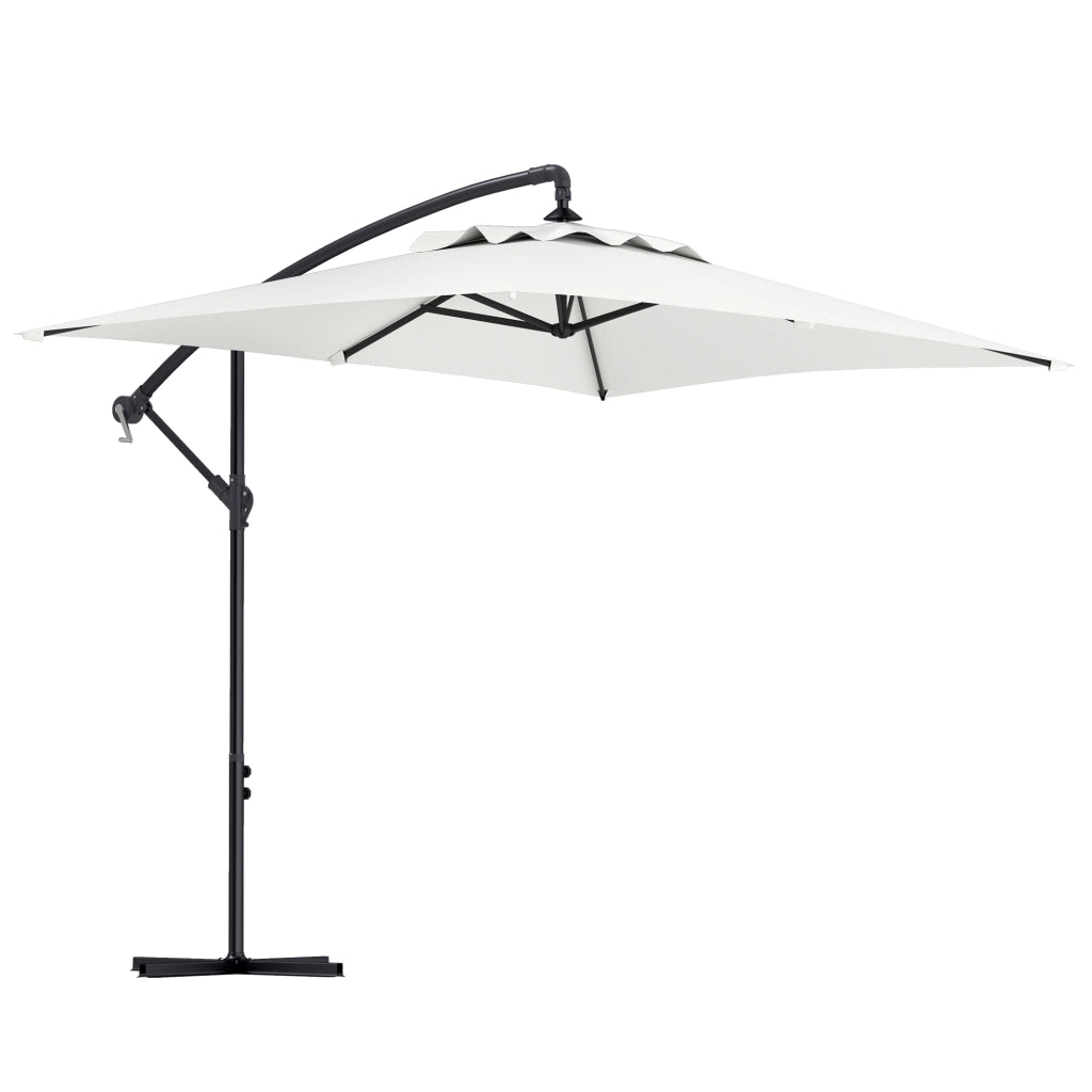 Parasol rettangolare esterno con manovella ¨C zephmum ¨C 294x193x250 cm