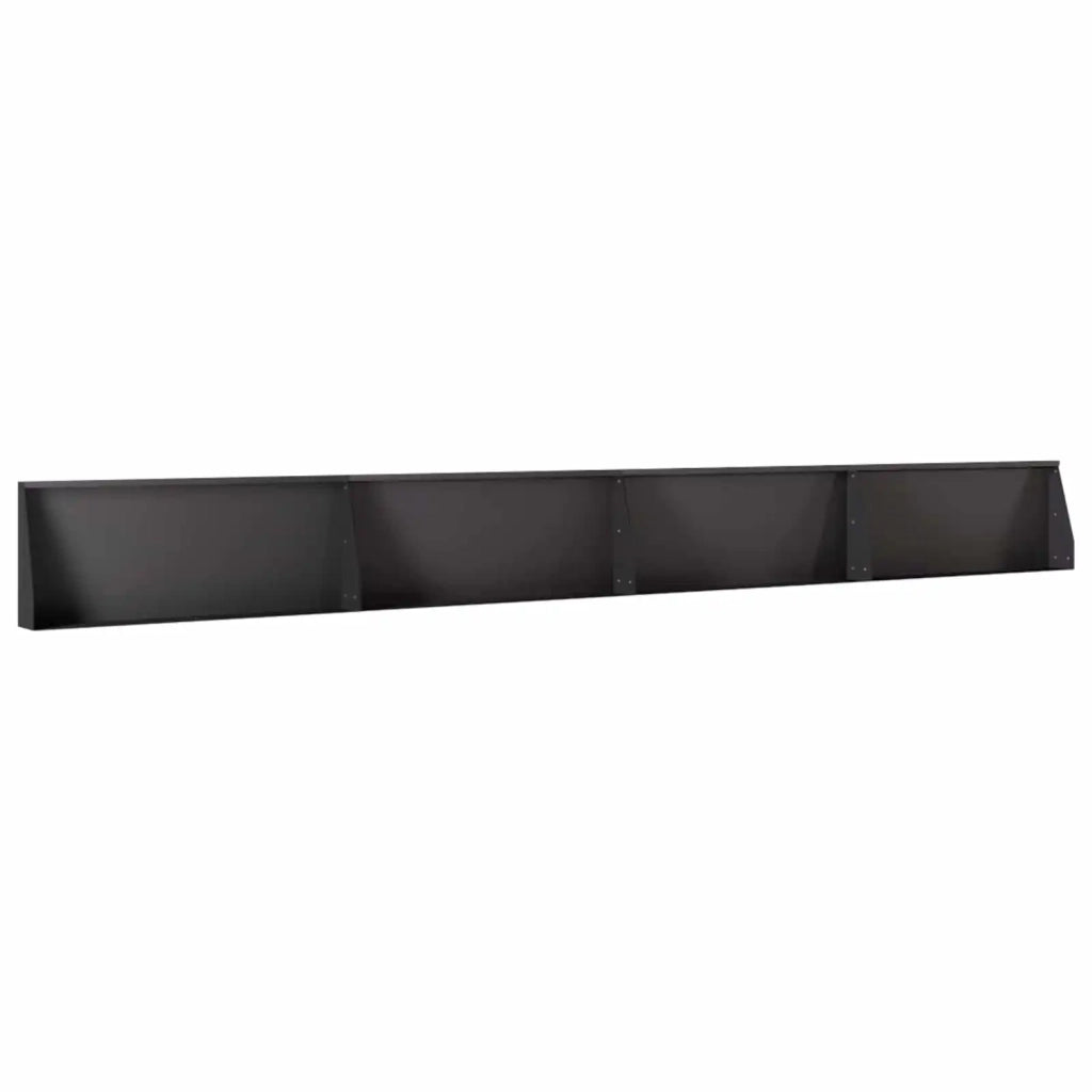 Muro di contenimento 4 pz 100 x 12 x 40 cm Acciaio Nero 3449037