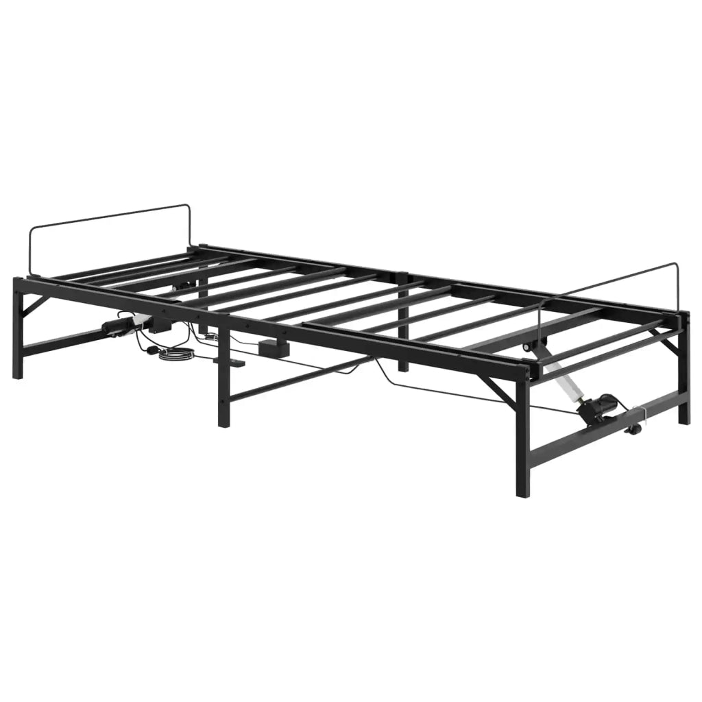 Telaio Letto Elettrico Regolabile Nero 107 x 203 cm Acciaio 42021382