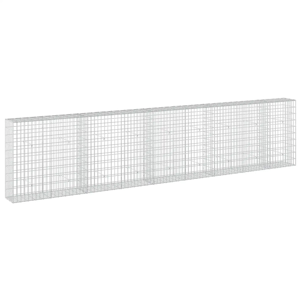 Gabione con Filo da 5 mm e Rete da 5x10 cm 450x30x100 cm 3464643