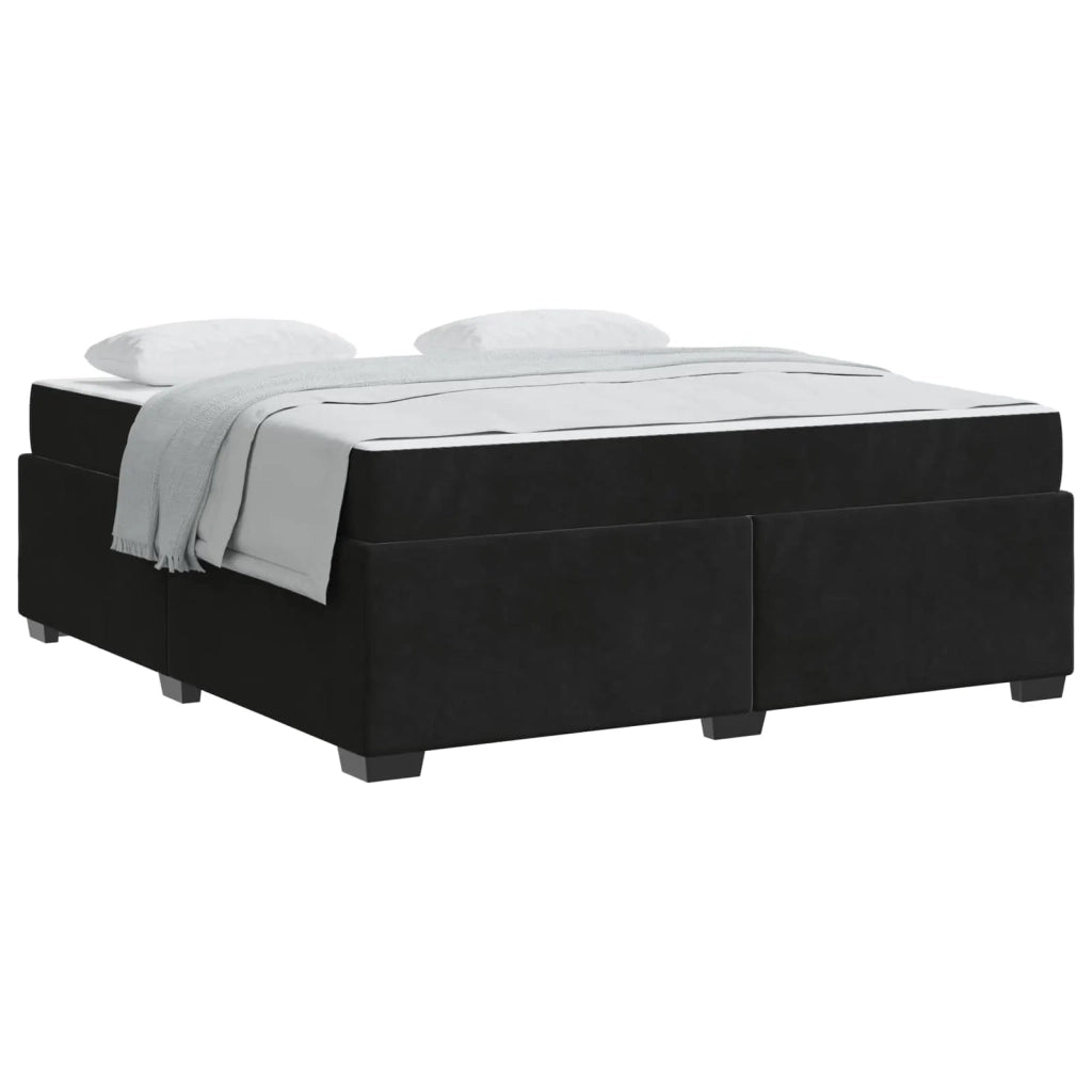 Struttura del letto con materasso Nero 180 x 200 cm Tessuto 3399304