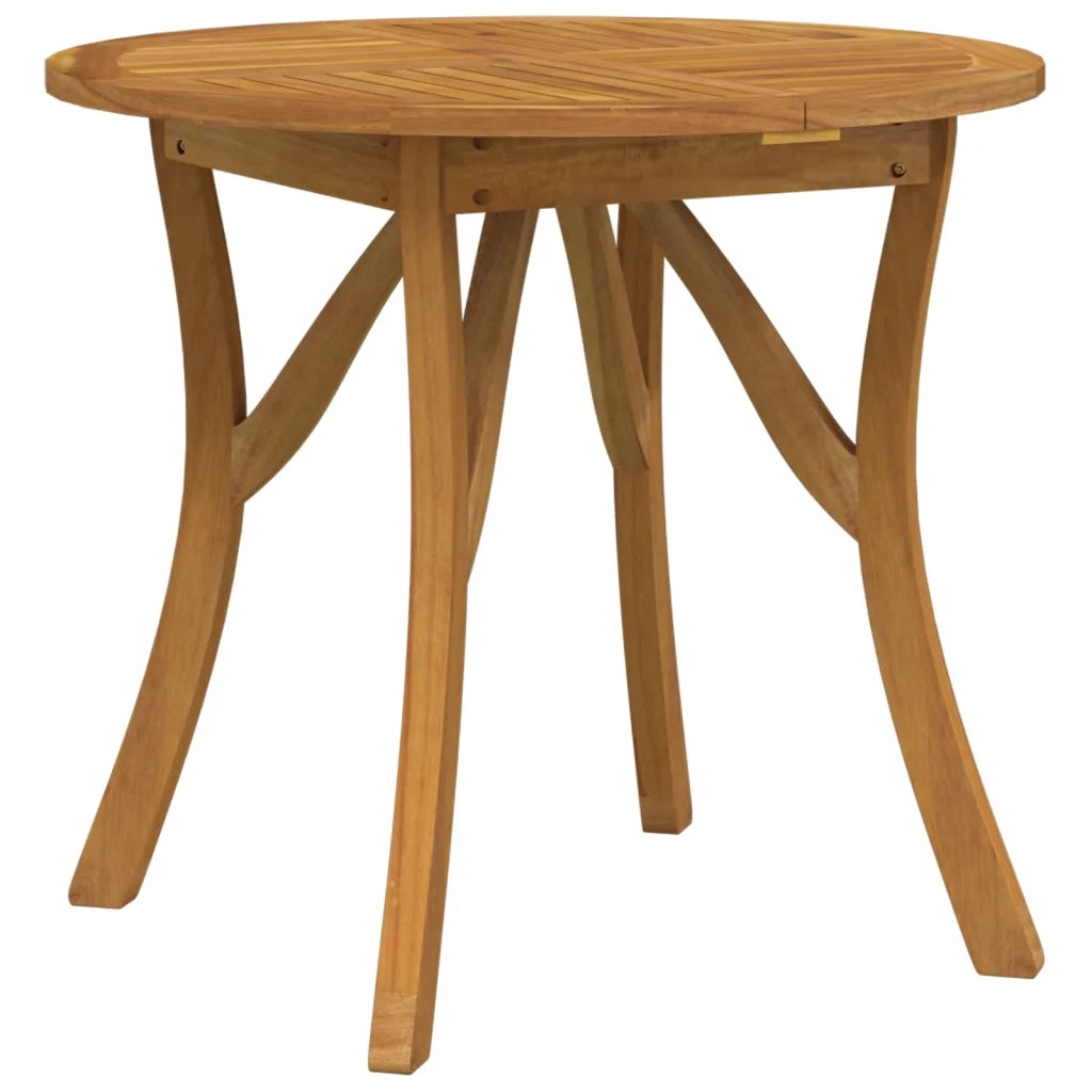 Tavolo da Giardino Ã˜ 85 cm Legno Massello di Acacia