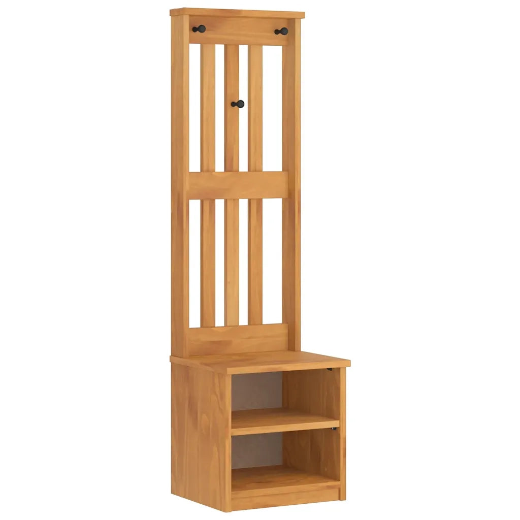 vidaXL Albero da Ingresso SANDNES 45x40x159,5 cm in Legno di Pino