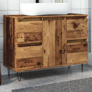 Mobile da Bagno Legno Antico 80x33x60 cm in Truciolato 857235
