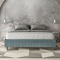Letto Matrimoniale Sommier 160x200 cm con Rete Azelia Aragona 8 Blu