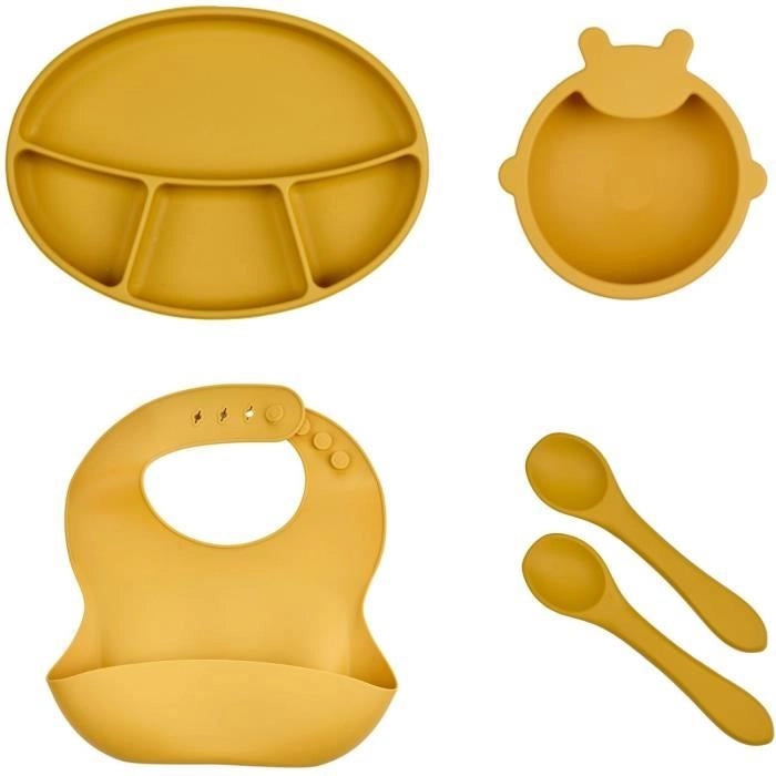 CONFEZIONE PASTO IN SILICONE - GIALLO MIELE