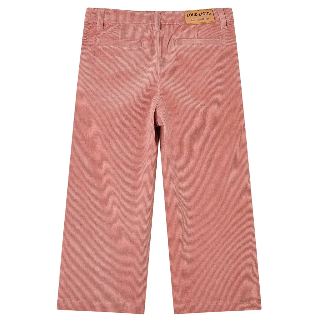Pantaloni per Bambini in Velluto a Coste Rosa Antico 116 CFW7422278