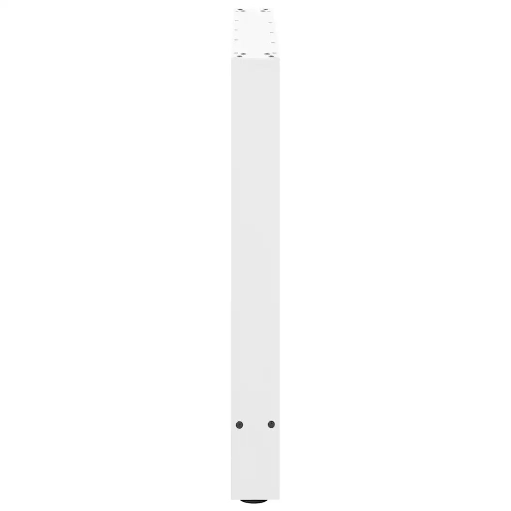 Gambe per tavolo da pranzo bianche 2 pz 100x(72-73) cm in acciaio 4013321