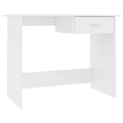 Scrivania-Scrivanie per ufficio e studio-Scrittoio Bianca 100x50x76 cm in Legno Multistrato