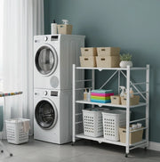 Cossato, Scaffali Ruote, 71x38x87h cm Bianco