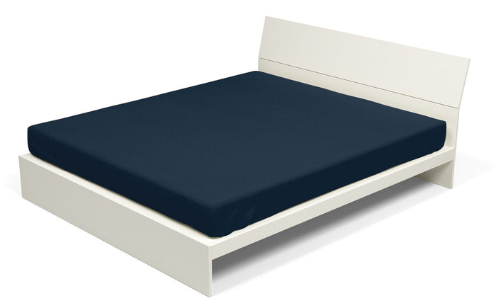 Lenzuolo Sotto con Angoli ed Elastico Tinta Unita Blu Scuro Matrimoniale Maxy