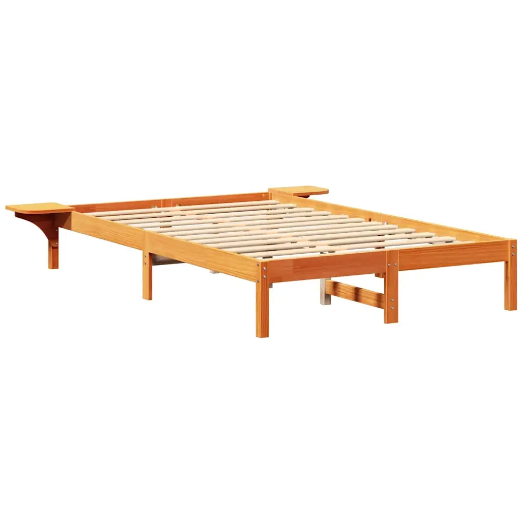 Struttura del letto Marrone cerato 120 x 190 cm Pino massello 873201