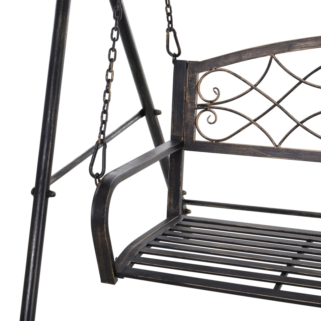 Supporto a palla da giardino con finitura ottone vintage 167×123×175cm