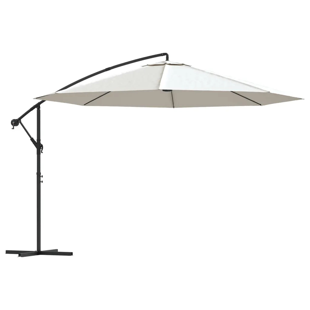 Ombrellone a sbalzo 3,5 m bianco sabbia cod mxl 22800