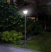 Lanterna solare da giardino LED nera 30 lumen 15 x 15 x 120 cm