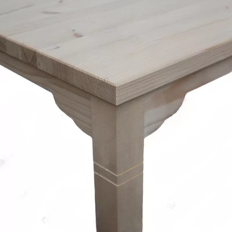 Tavolino bar alto quadrato legno abete grezzo 55x55x105 (6090) - Mobili 2G