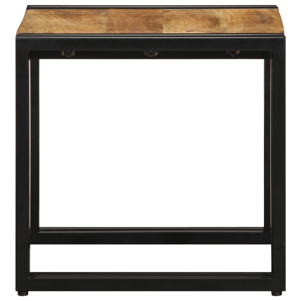 Tavolino da caffÃ¨ 40x50x38 cm in legno massello grezzo di mango