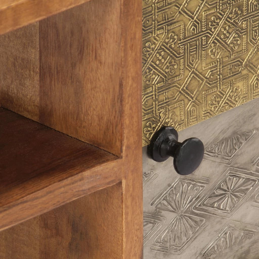 Pratico mobile porta TV/credenza di design 140 cm legno massello di acacia 2502074
